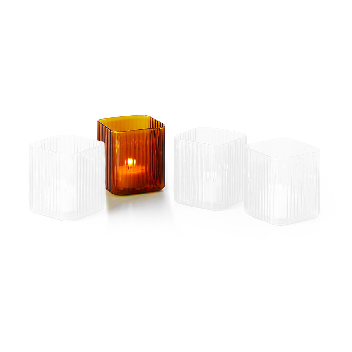 Nouveau Teelichthalter Orange