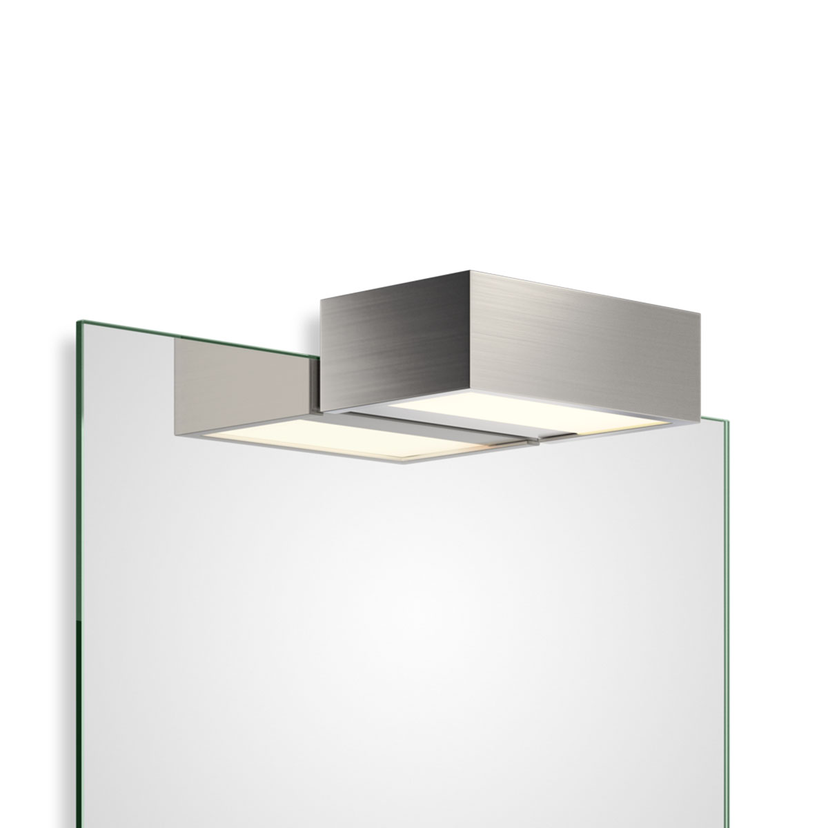 Exklusiver LED-Spiegel für Bad & Gäste-WC – Decor Walther Box 1-15 N LED Spiegel Aufsteckleuchte Bad, Nickel satiniert, B: 15 cm, Extra-Warmweiß 2700K Design-Spiegel mit Beleuchtung – Decor Walther Box 1-15 N LED Spiegel Aufsteckleuchte Bad, Nickel satiniert, B: 15 cm, Warmweiß 3000K