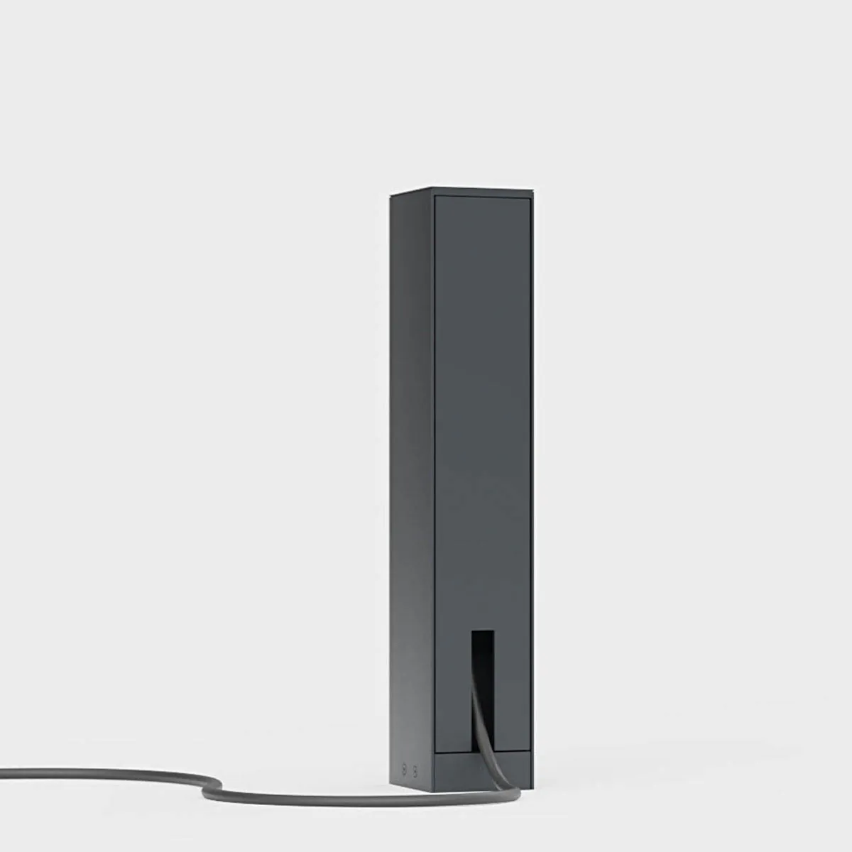 Garten Steckdosensäule für außen in der Farbe anthrazit