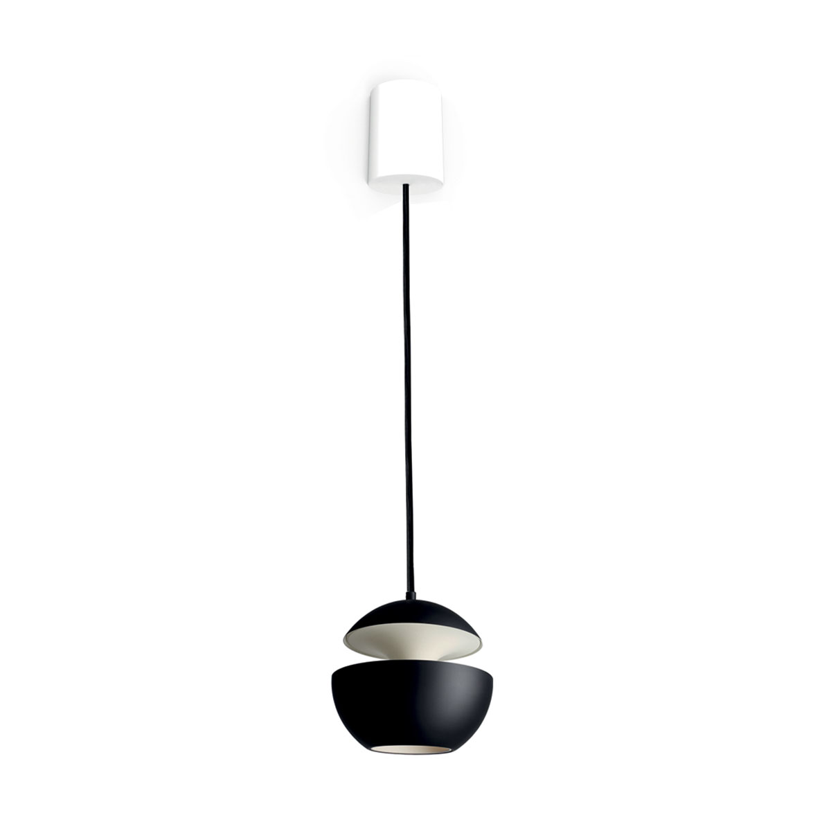 DCW Editions Here Comes The Sun Mini Pendelleuchte Schwarz & Weiß Ø 10 cm Modern – moderne Pendelleuchte für Esstisch