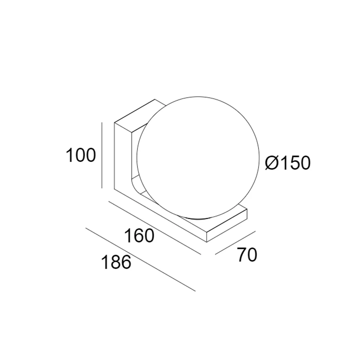 OONO W S 927 DIM8 Wandleuchte, Ø: 15 cm, Gold Marmoriert, Extra-Warmweiß 2700K OONO W S 930 DIM8 Wandleuchte, Ø: 15 cm, Weiß, Warmweiß 3000K