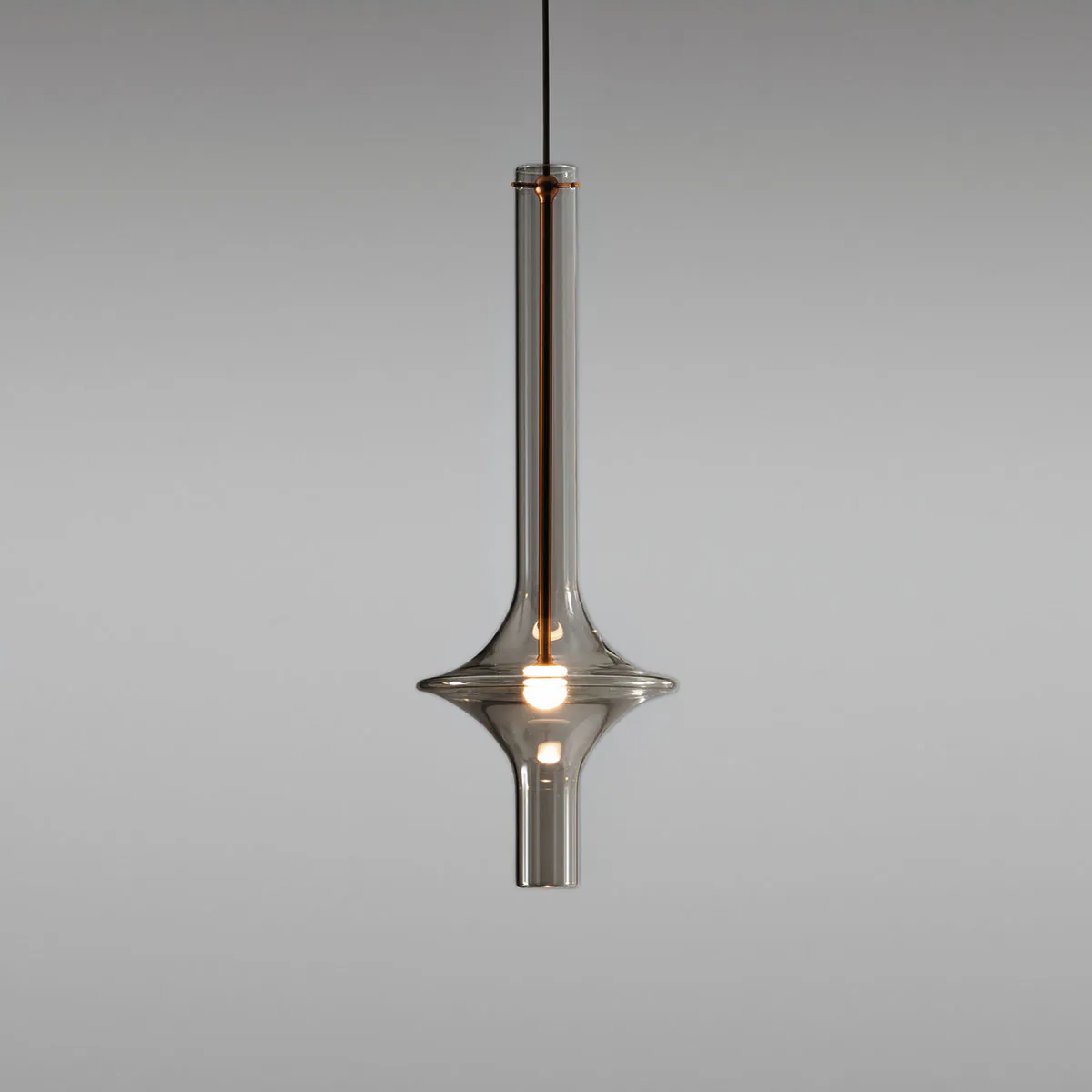 Wonder 1504-21 Pendelleuchte, Gold, Medium, Rauchglas