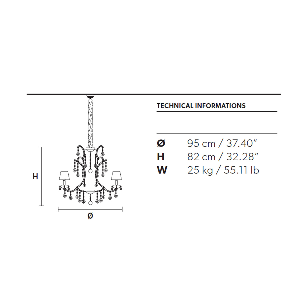 Maria Teresa VE 915 Kristallglas Kronleuchter, 12-flammig, Ø: 95 cm Maria Teresa VE 915 Kristallglas Kronleuchter, 12-flammig, Ø: 95 cm