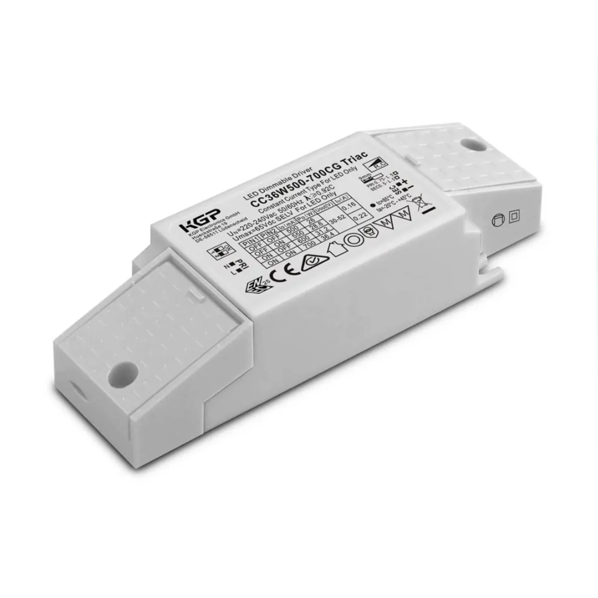 LED Power Supply Multi Power 500-700mA / 36W, Phasenan-/ abschnitt