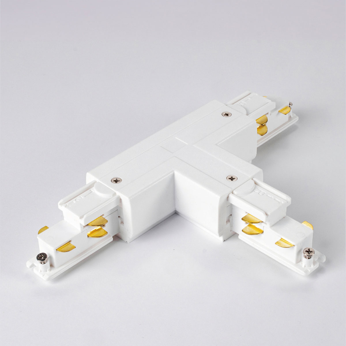 Powergear PRO-06 T-Verbinder Powergear 3-Phasen T-Verbinder DALI Weiß Erde rechts