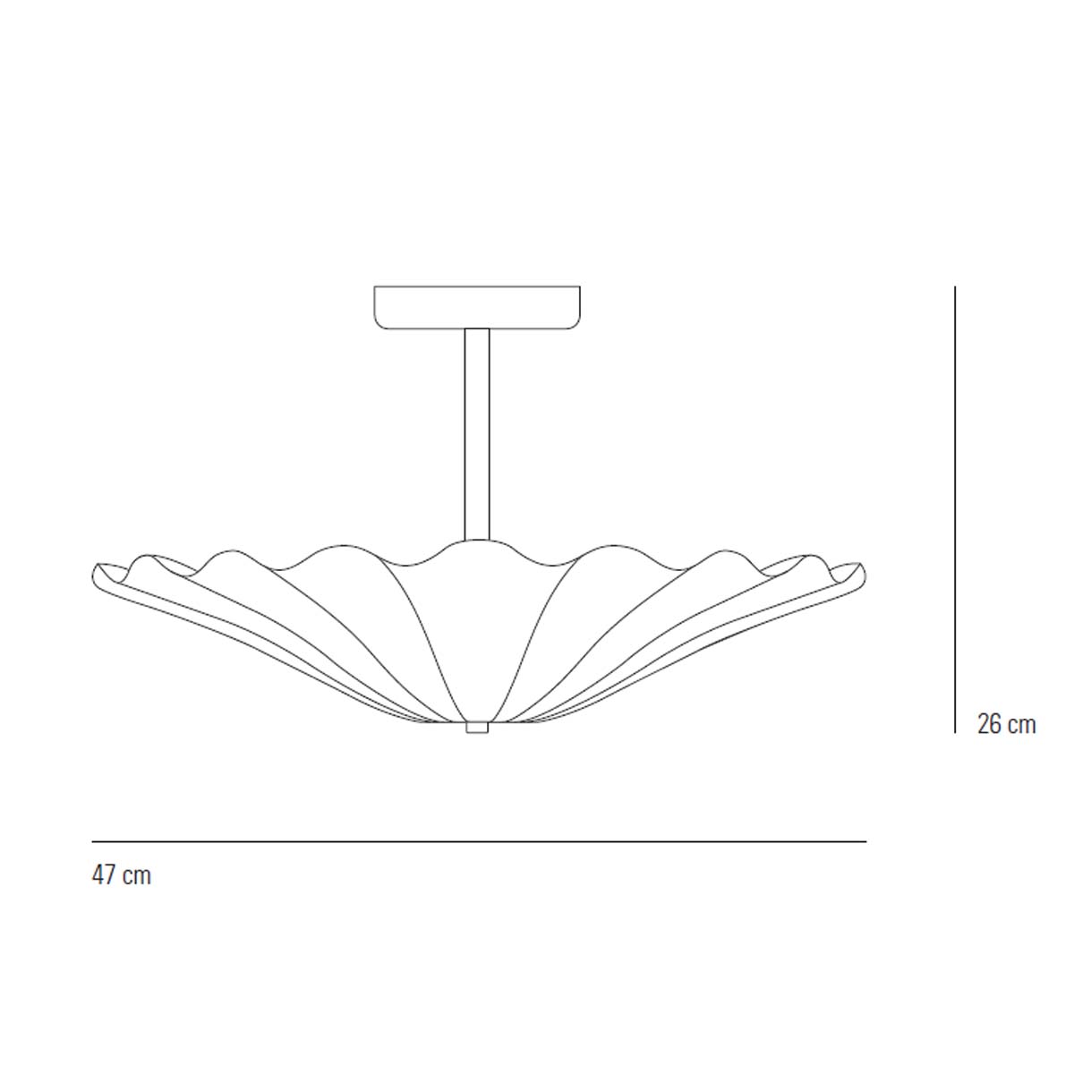 Original BTC Christie Deckenleuchte, Ø: 47 cm, Messing antik