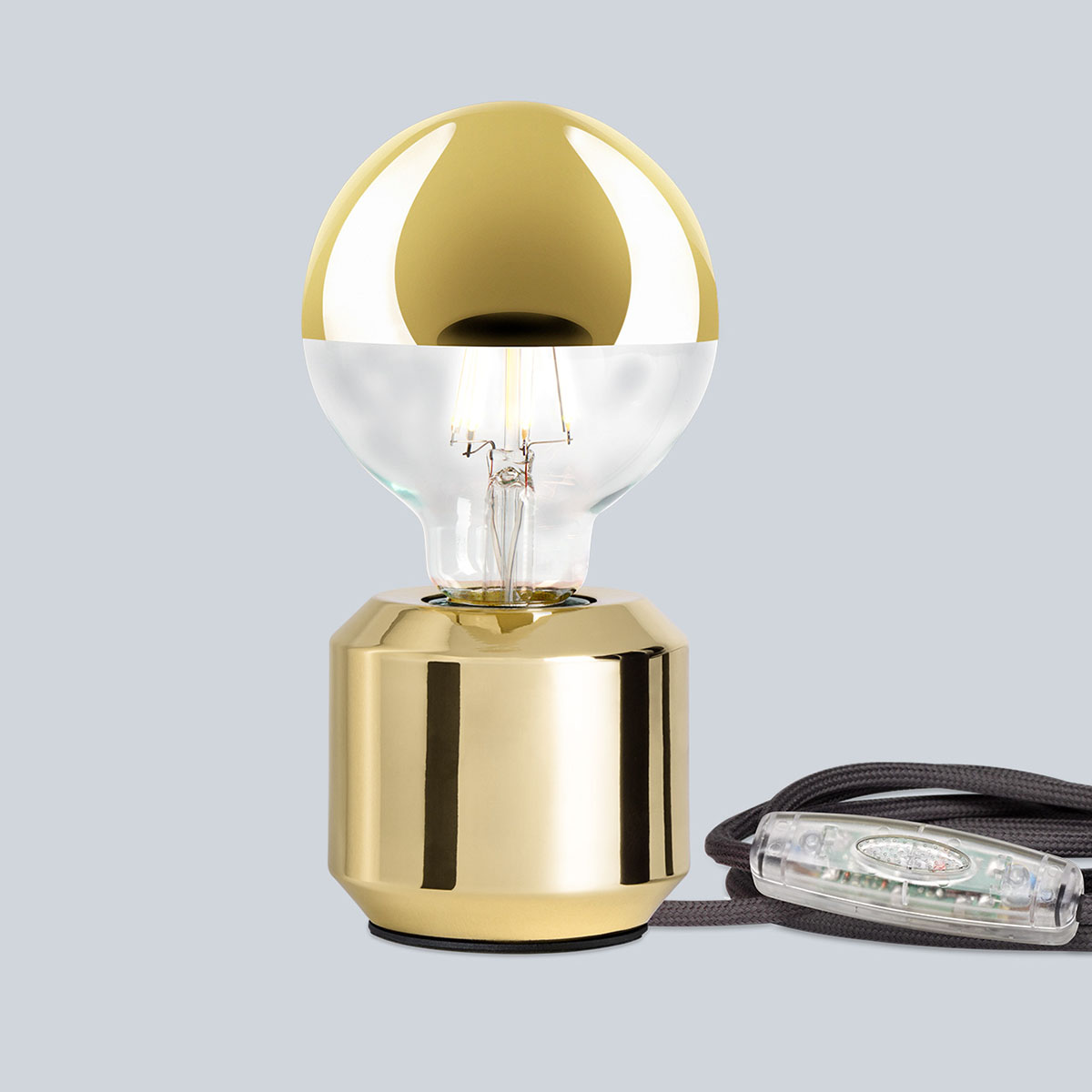 Oskar dim Tischleuchte,  Ø: 8,2 cm, H: 7,7 cm, Messing Oskar dim Tischleuchte,  Ø: 8,2 cm, H: 7,7 cm, Messing