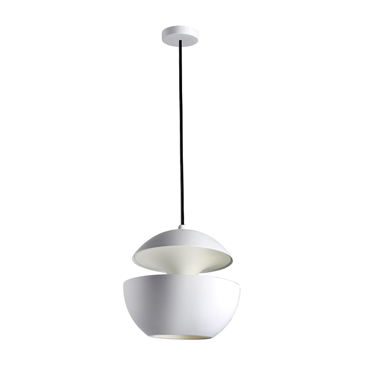 Here Comes The Sun 250 Pendelleuchte Weiß Ø 25 cm – exklusives Design aus dem Hause DCW Editions ideal über einer Kochinsel Here Comes The Sun 250 Pendelleuchte Weiß Ø 25 cm – exklusives Design aus dem Hause DCW Editions ideal über einer Kochinsel