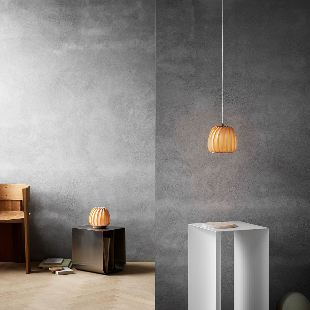 ST906 Mini Pendelleuchte, Ø: 18 cm, H: 17 cm, Beschichtetes Papier