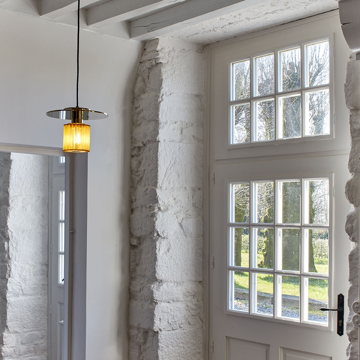 In The Sun 270 Pendelleuchte Silber, Netz Silber Ø 27 cm – elegantes Design des Herstellers DCW Editions für den Esstisch