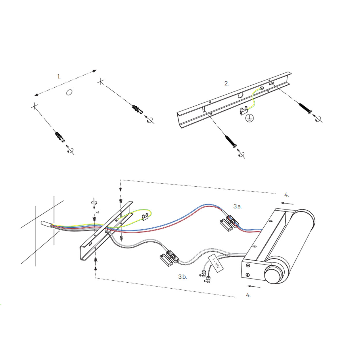 Vienna 60 N LED Wandleuchte Bad, Chrom, H: 60 cm