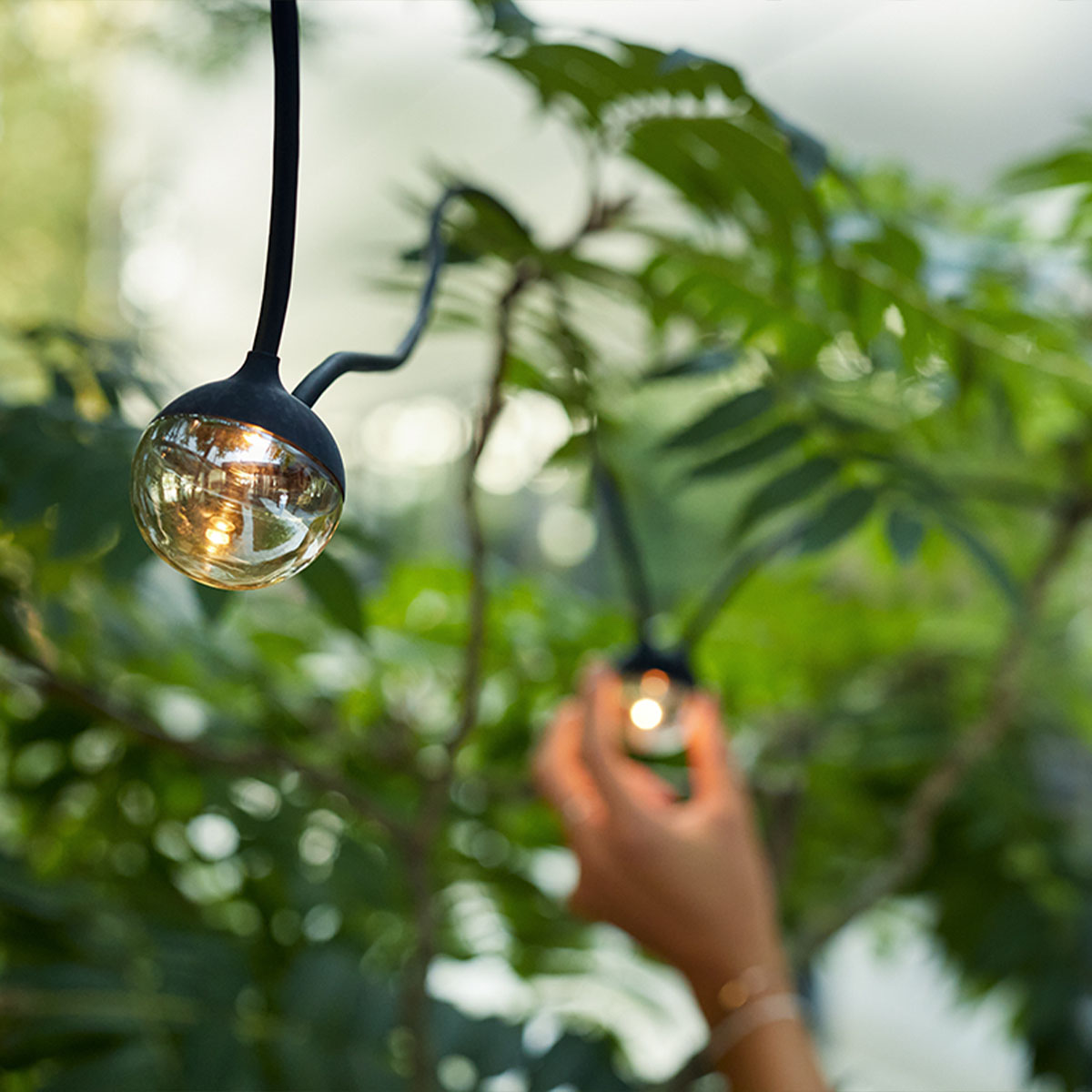 cherry bubbls solar Lichterkette, L: 770 cm mit Solarpanel