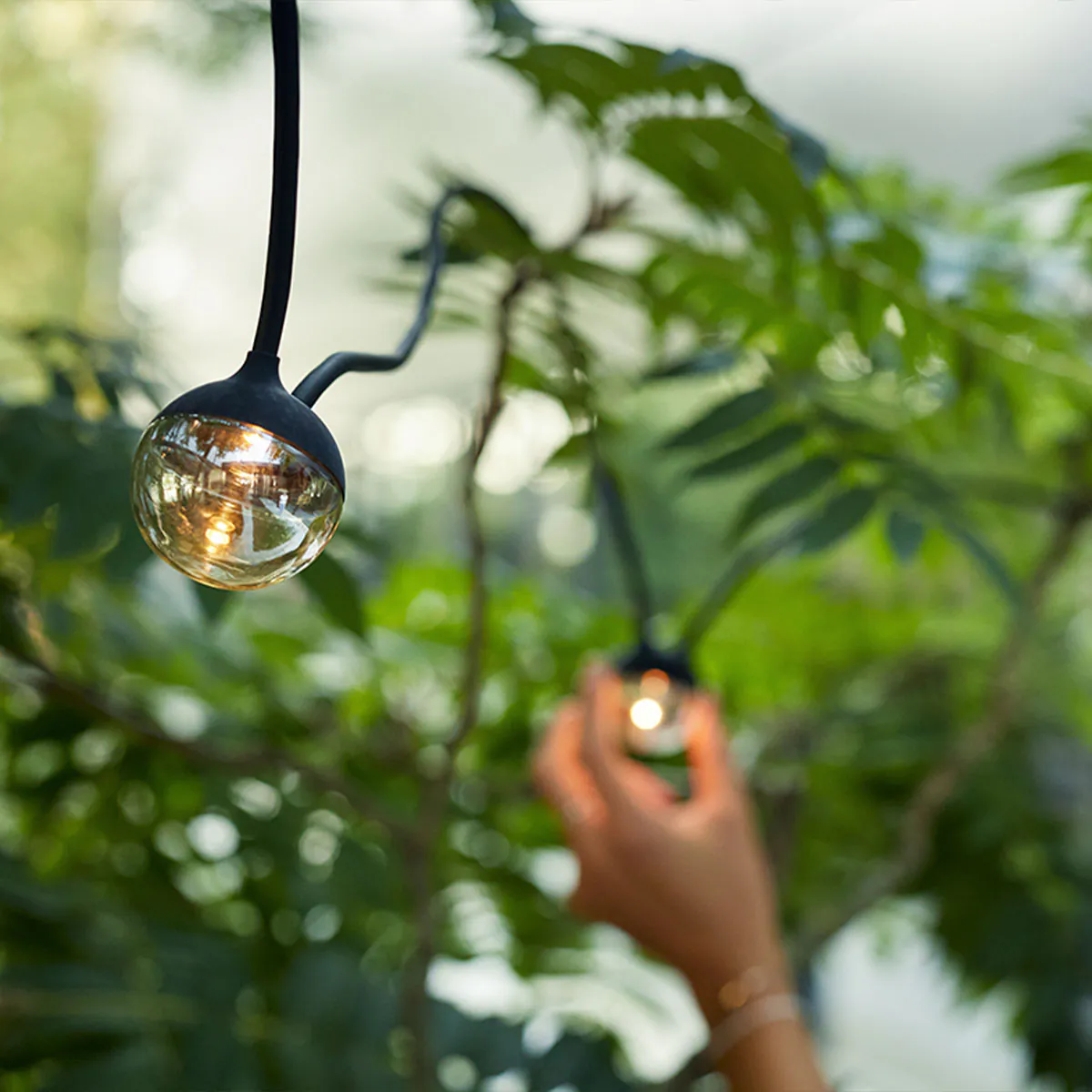 cherry bubbls solar Lichterkette, L: 770 cm mit Solarpanel