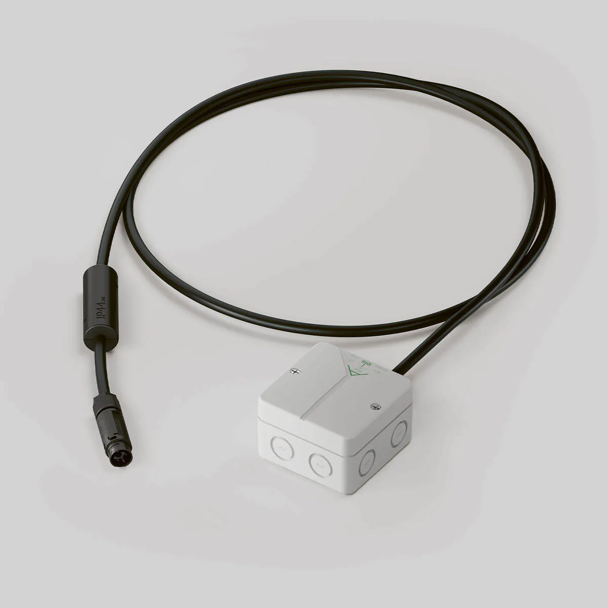 Anschlussverbindung mit IP44 connect Buchse, Aquastop und offenem Kabelende