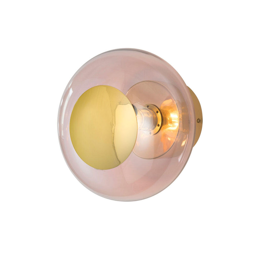 Horizon Wand-/ Deckenleuchte S Ø 21 cm, Obsidian, Gold