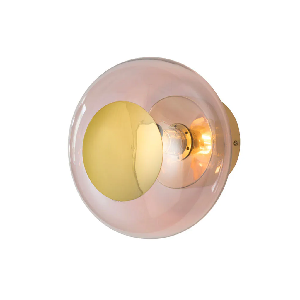 Horizon Wand-/ Deckenleuchte S Ø 21 cm, Obsidian, Gold