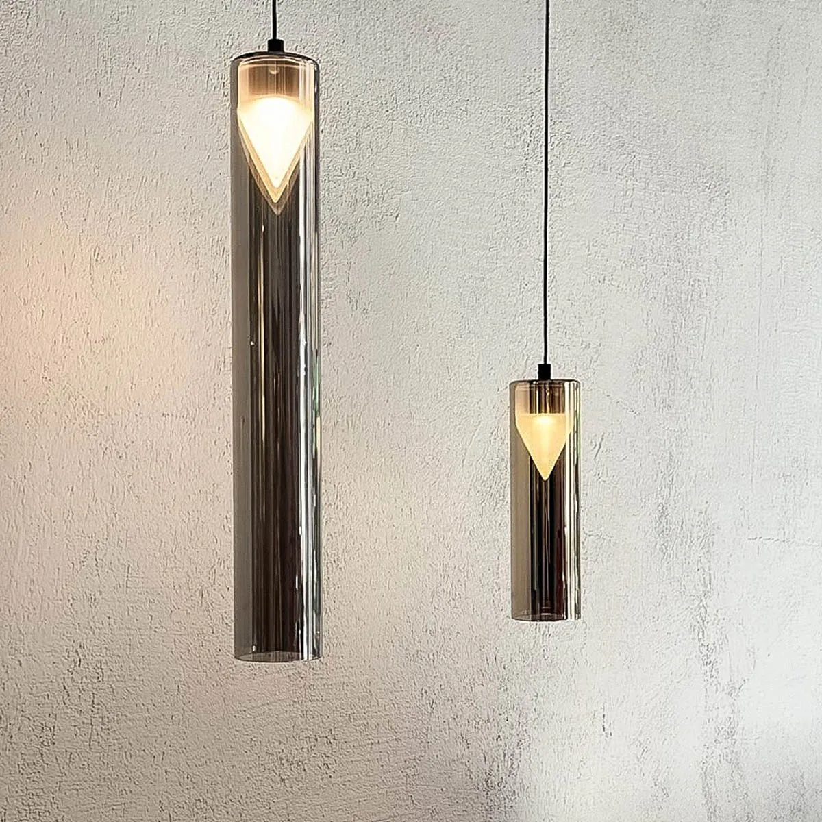 Iconica Short Pendelleuchte, Gold Glas, H: 20 cm, Weiß, DALI