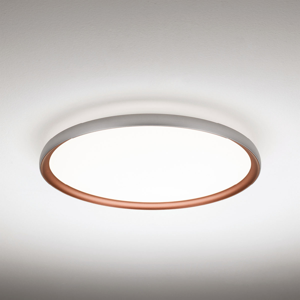 Atena Deckenleuchte, Silber + Kupfer, Ø: 60 cm