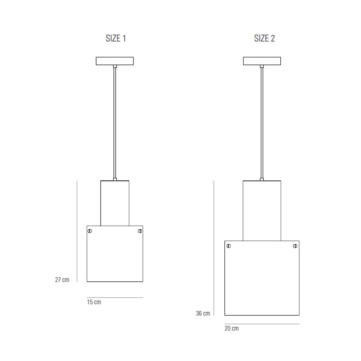 Walter Size 1 Pendelleuchte, Opal Glas & Kupfer, Ø: 15 cm Walter Size 2 Pendelleuchte, Anthrazit Glas & Messing, Ø: 20 cm