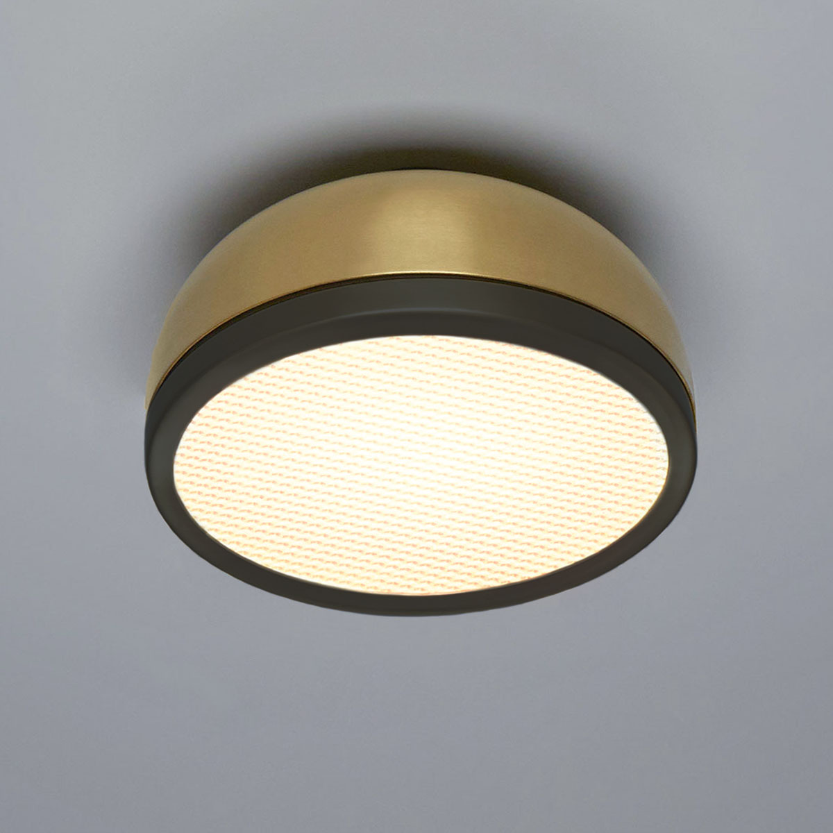 Molly 556.73 Wand - Deckenleuchte Ø: 38 cm, Messing, Schwarz