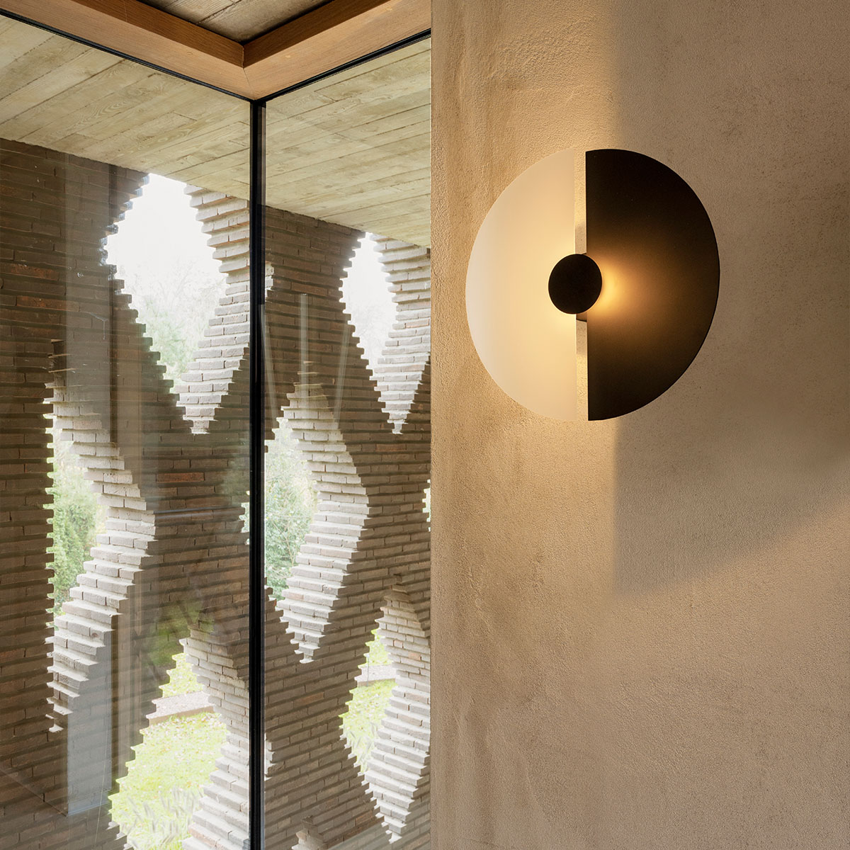 Midnight 505 Wandleuchte, Ø 50,5 cm, Ohne Streifen