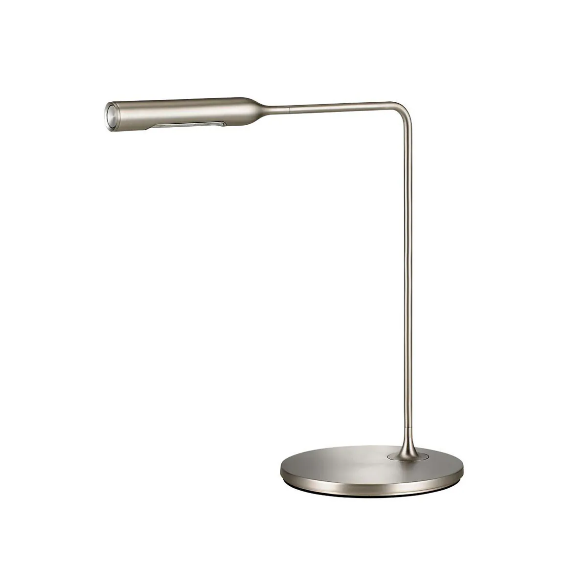 Flo Bedside Tischleuchte, H: 36 cm, Nickel gebürstet, Warmweiß 3000K Flo Bedside Tischleuchte, H: 36 cm, Nickel gebürstet, Extra-Warmweiß 2700K