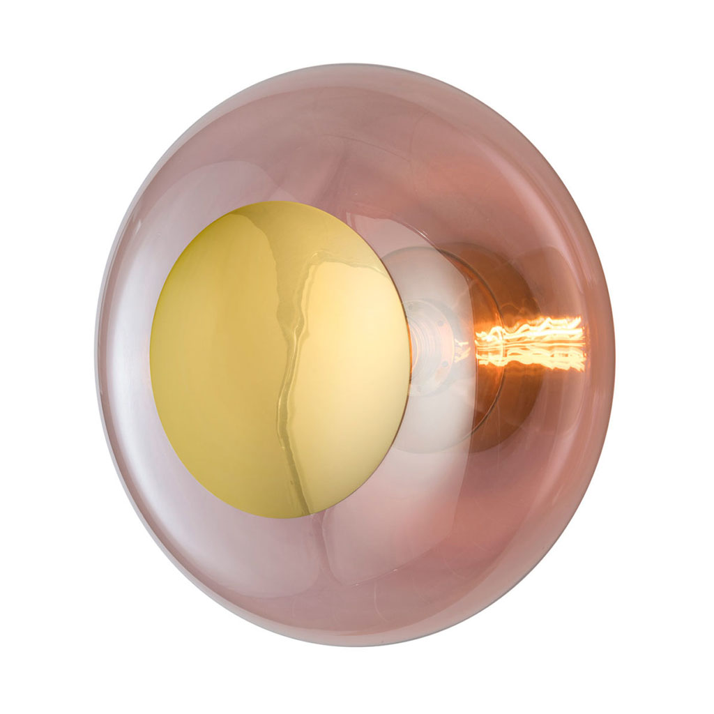 Horizon Wand-/ Deckenleuchte L Ø 36 cm, Obsidian, Gold