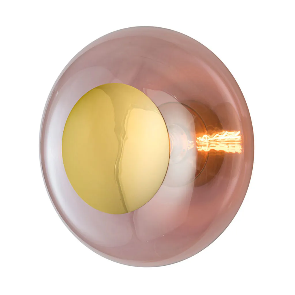 Horizon Wand-/ Deckenleuchte L Ø 36 cm, Obsidian, Gold