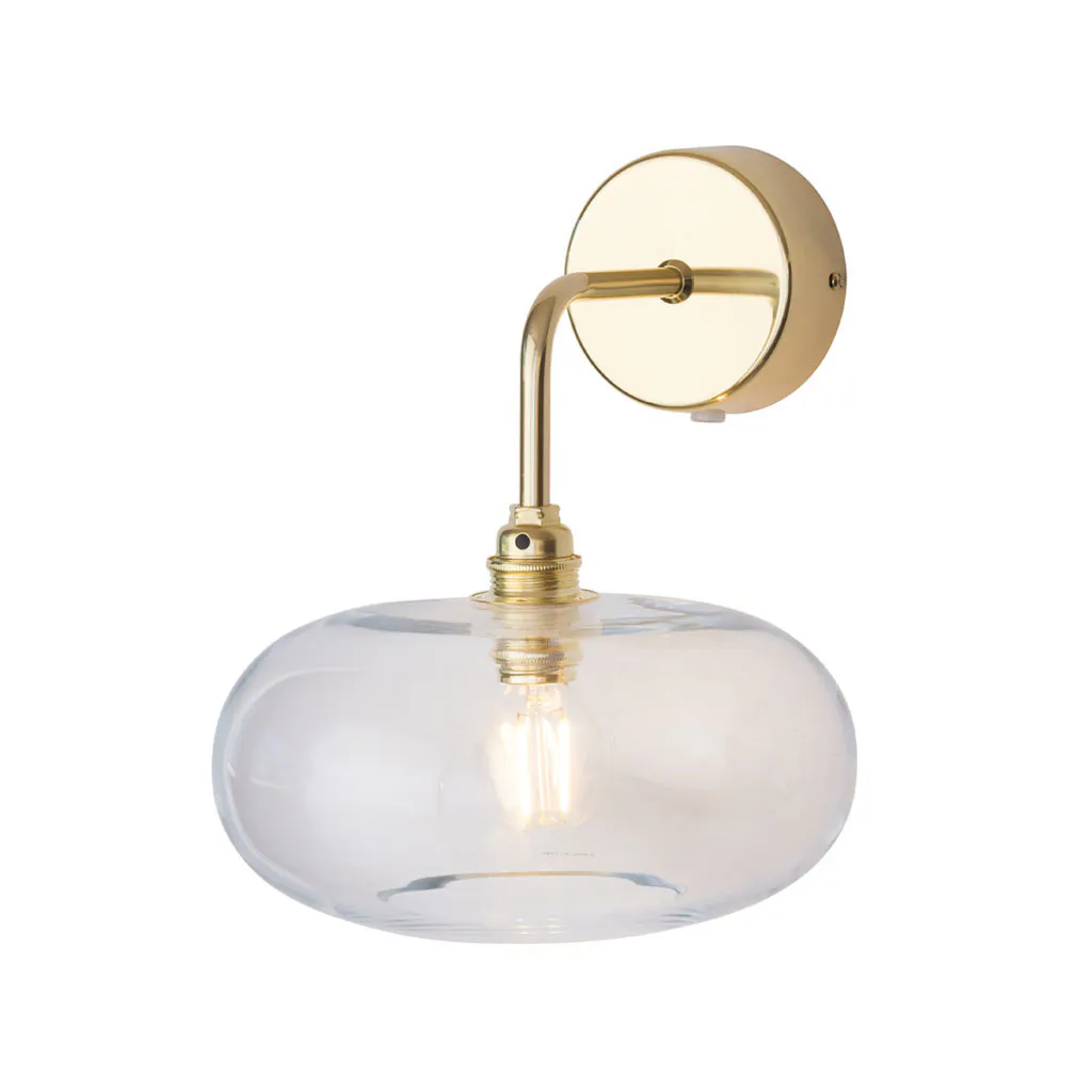 Horizon Wandleuchte Ø 21 cm, Clear, Gold