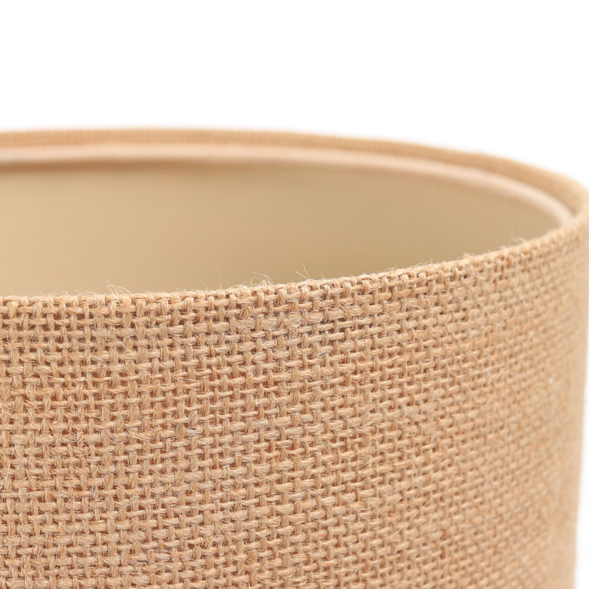 Tischleuchte Ø: 20 cm, H: 34 cm, Beige, Weiß