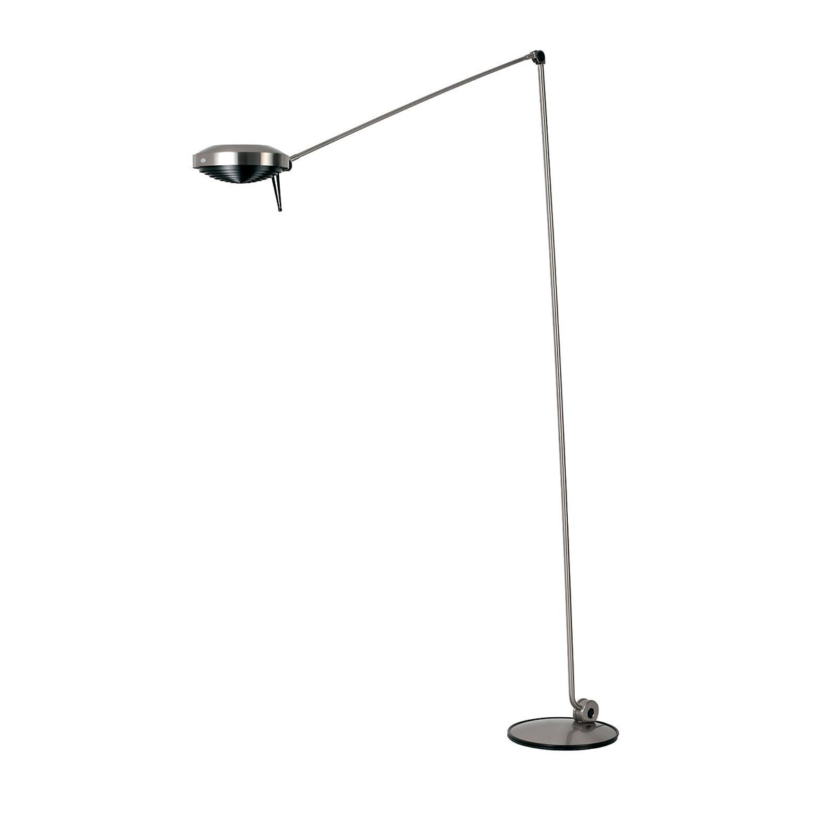 Elle LED Stehleuchte, H: 200 cm, Nickel gebürstet, Warmweiß 3000K