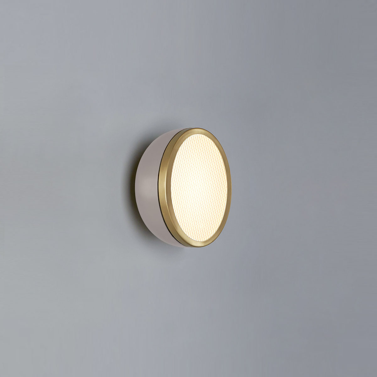 Molly 556.71 Wand - Deckenleuchte Ø: 15 cm, Sandgrau, Messing