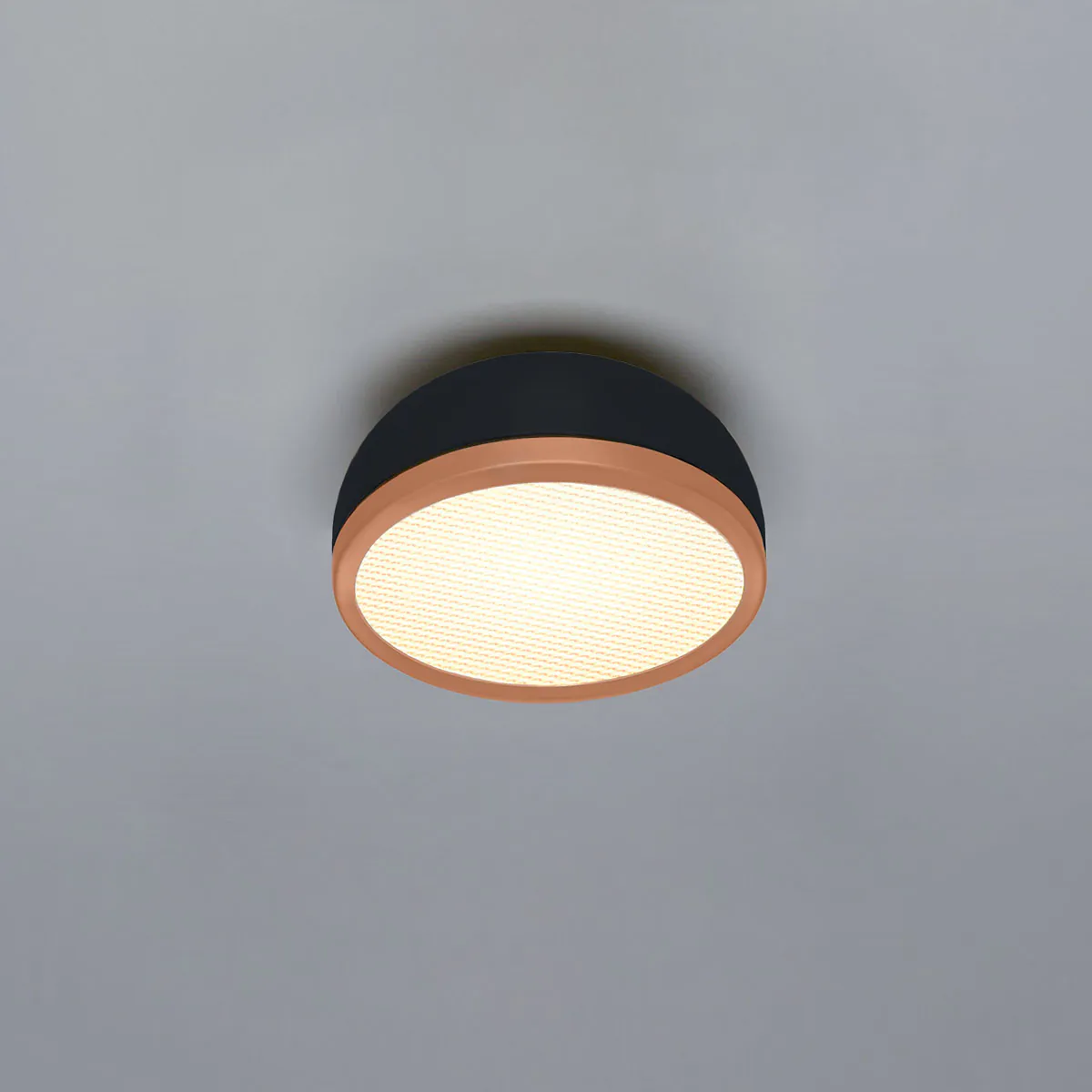 Molly 556.72 Wand - Deckenleuchte Ø: 20 cm, Schwarz, Kupfer