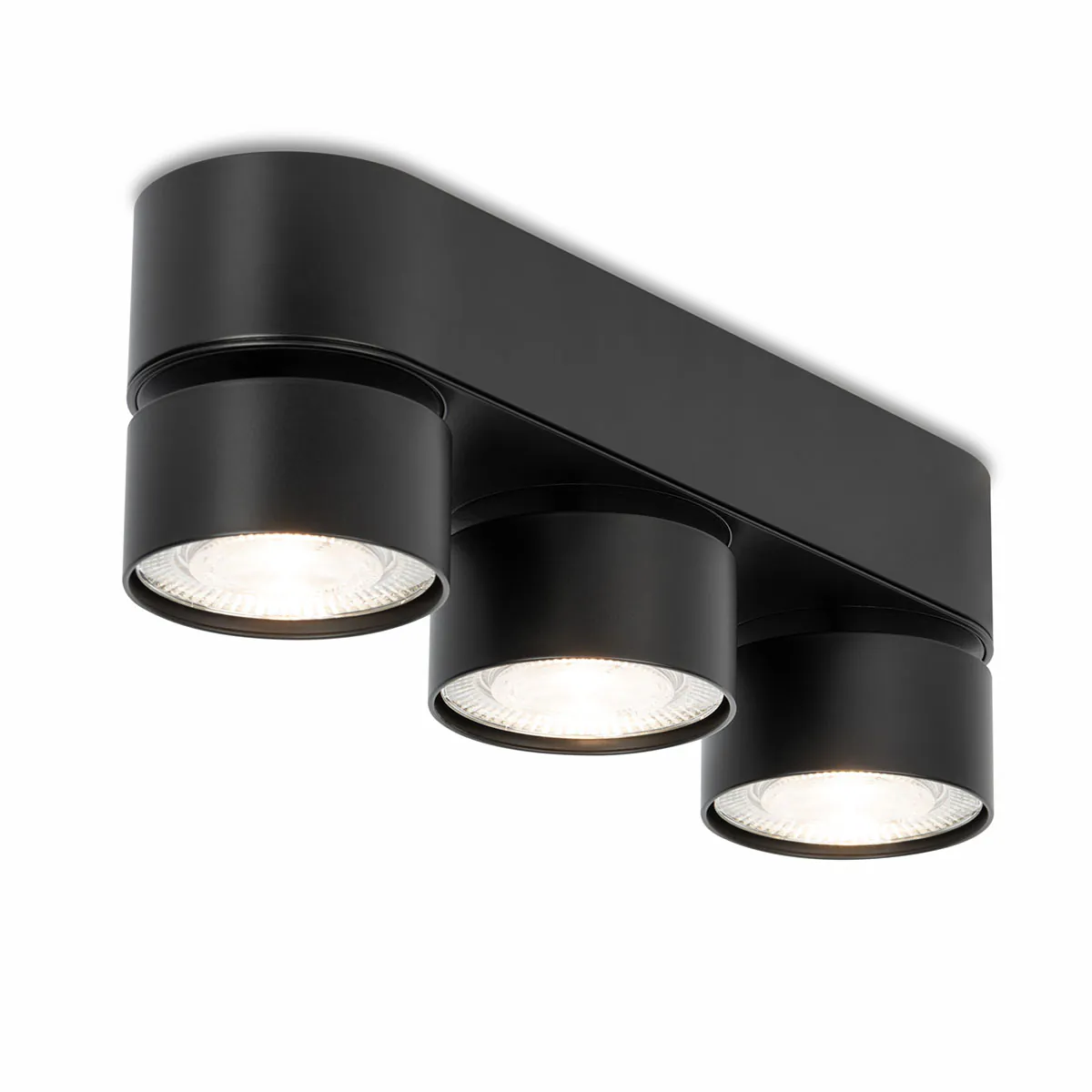 Wittenberg 4.0, wi4-ab-3ov Aufbaustrahler, Schwarz matt, Warmweiß 3000K, Flood 38°, Bluetooth