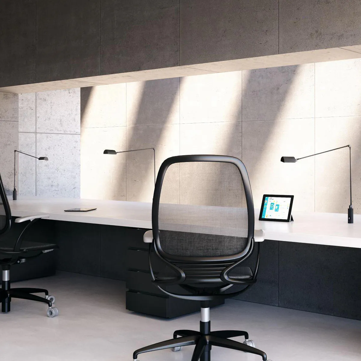 Daphine Cilindro LED Tischleuchte, H: 49 cm, Nickel gebürstet, Extra-Warmweiß 2700K