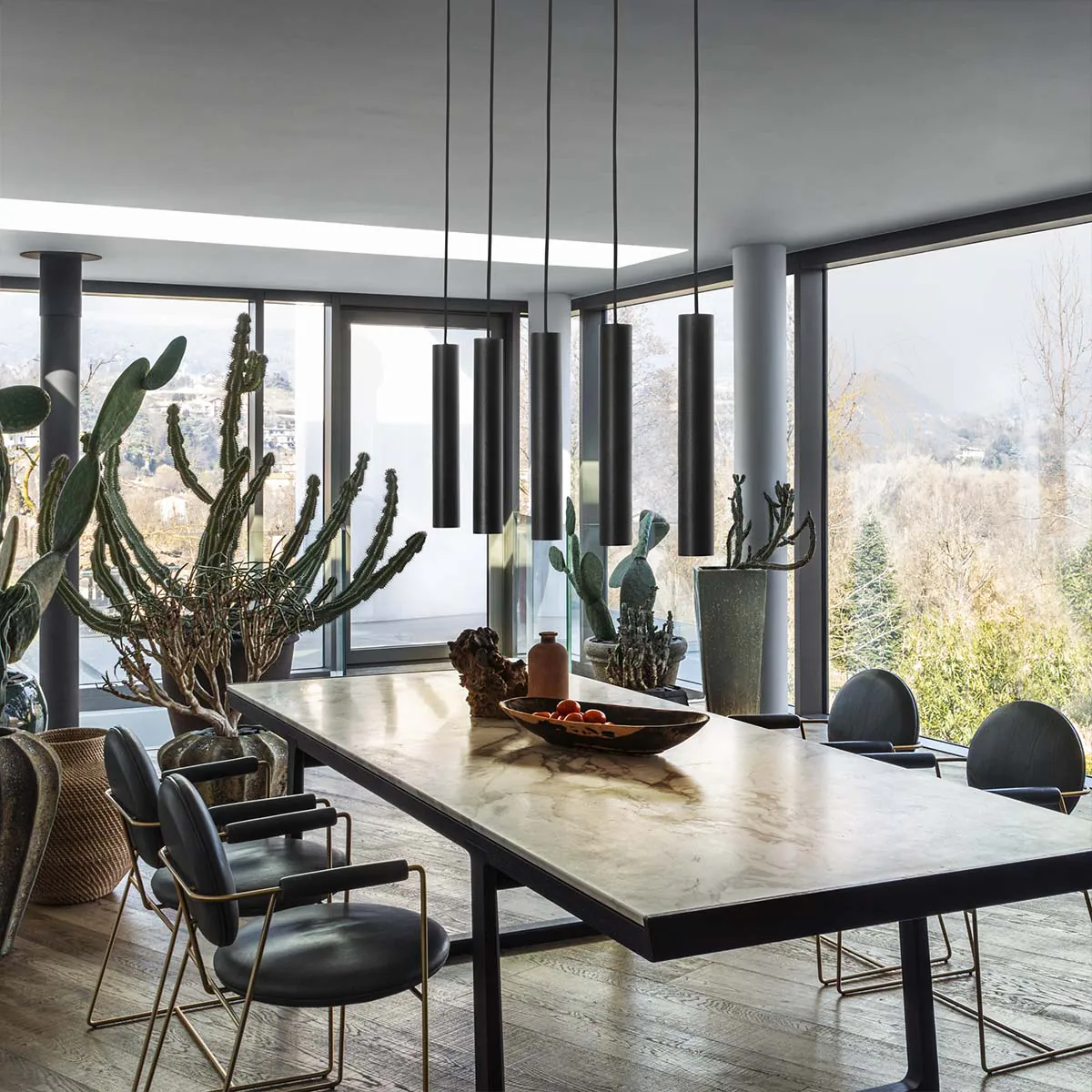 Look SP1 d06 Pendelleuchte, Ø: 6 cm, H: 40 cm, Kaffee