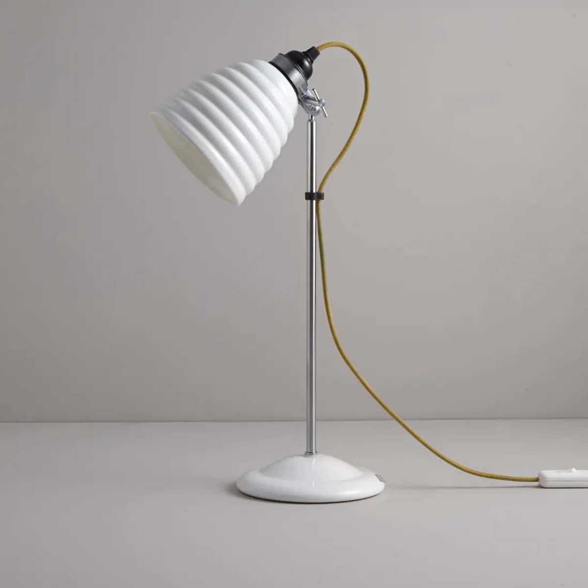 Hector Bibendum Tischleuchte, H: 46 - 57 cm, Kabel Gelb