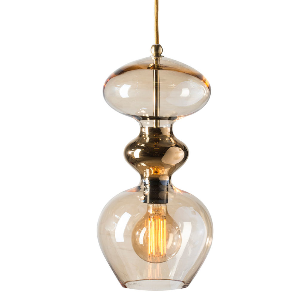 Futura Pendelleuchte M Ø 18 cm, Golden Smoke Futura Pendelleuchte M Ø 18 cm, Golden Smoke
