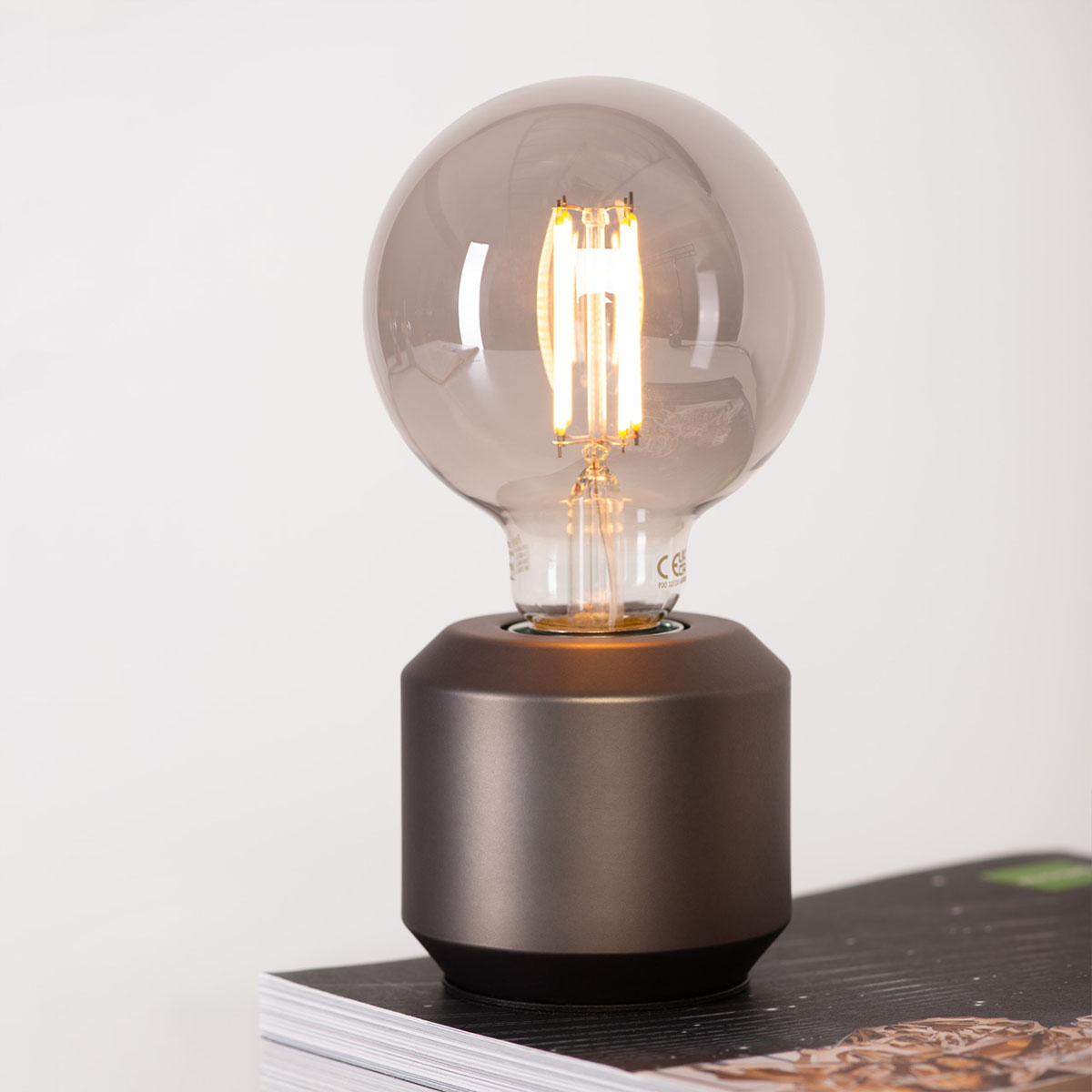 Oskar dim Tischleuchte,  Ø: 8,2 cm, H: 7,7 cm, Industrial