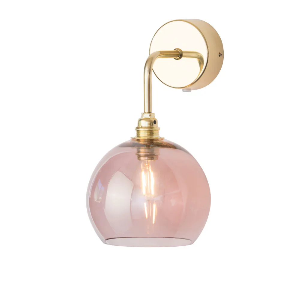 Rowan Wandleuchte S Ø 15,5 cm, Obsidian, Gold Rowan Wandleuchte S Ø 15,5 cm, Obsidian, Gold