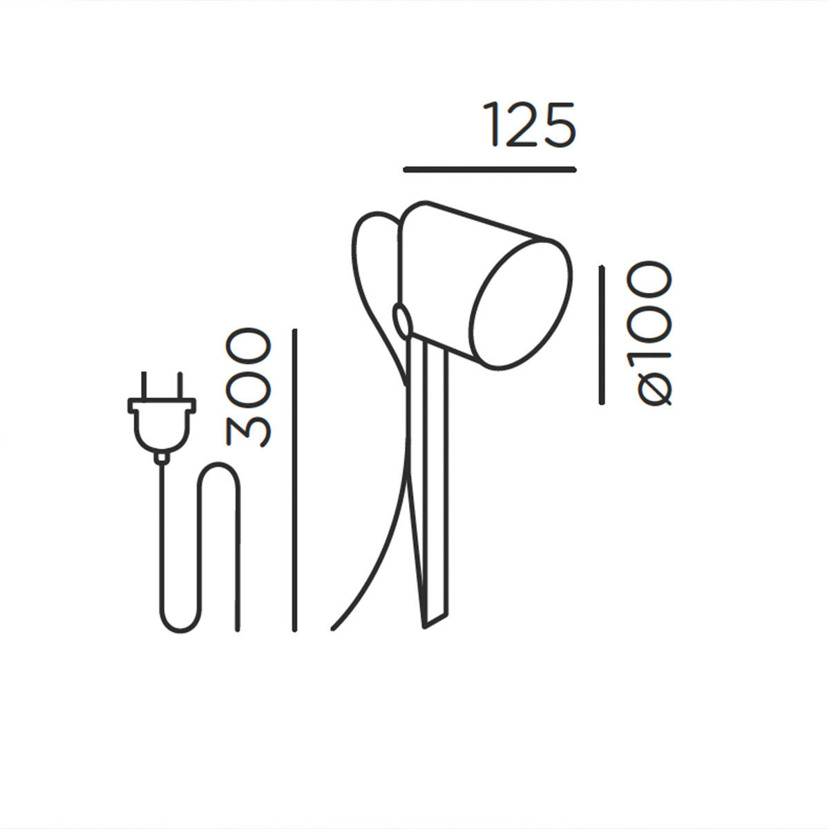 IP44.de stic Erdspießleuchte, Schuko Stecker Deep Black H: 30 cm IP44.de stic Erdspießleuchte, Schuko Stecker Anthrazit H: 30 cm