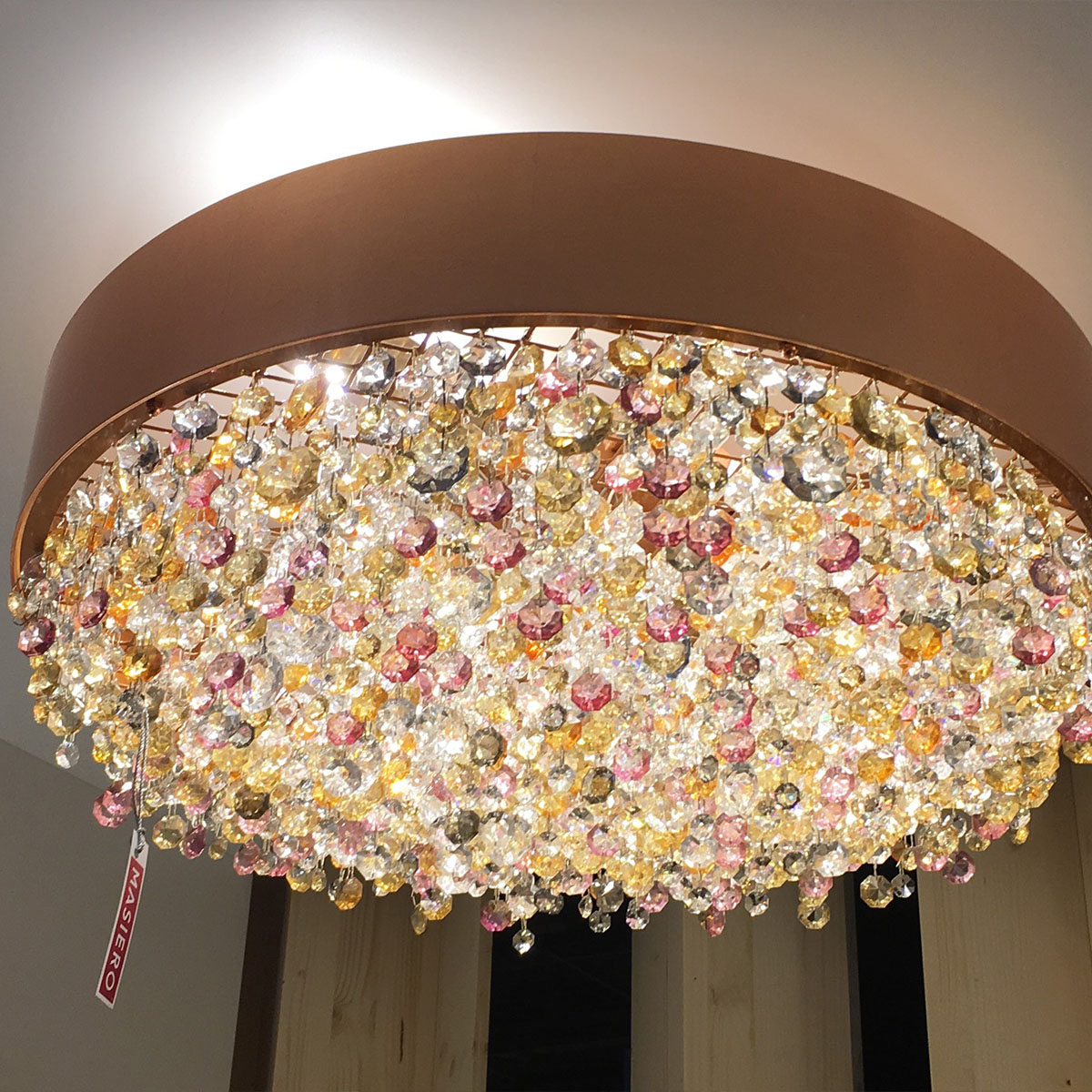Olà PL6 40 Deckenleuchte, Gold brüniert, Ø: 40 cm, Retrofit Olà PL12 120 Deckenleuchte, Weiß matt, Ø: 120 cm, LED-Modul