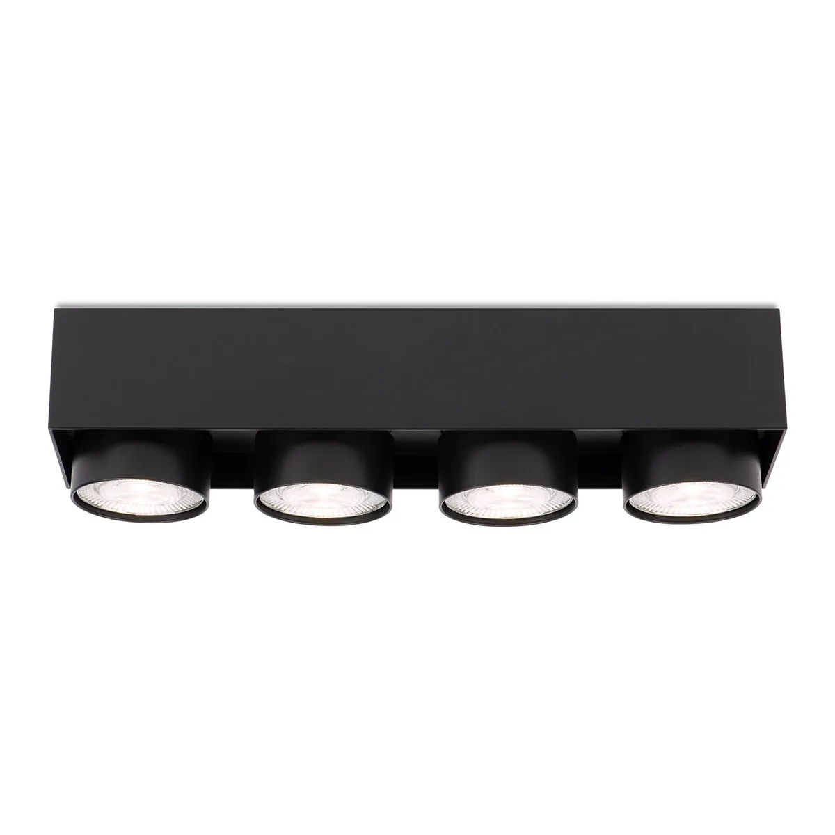 Wittenberg 4.0, wi4-ab-4e-hb Aufbaustrahler, Schwarz matt, Warmweiß 3000K, Flood 38°, Bluetooth