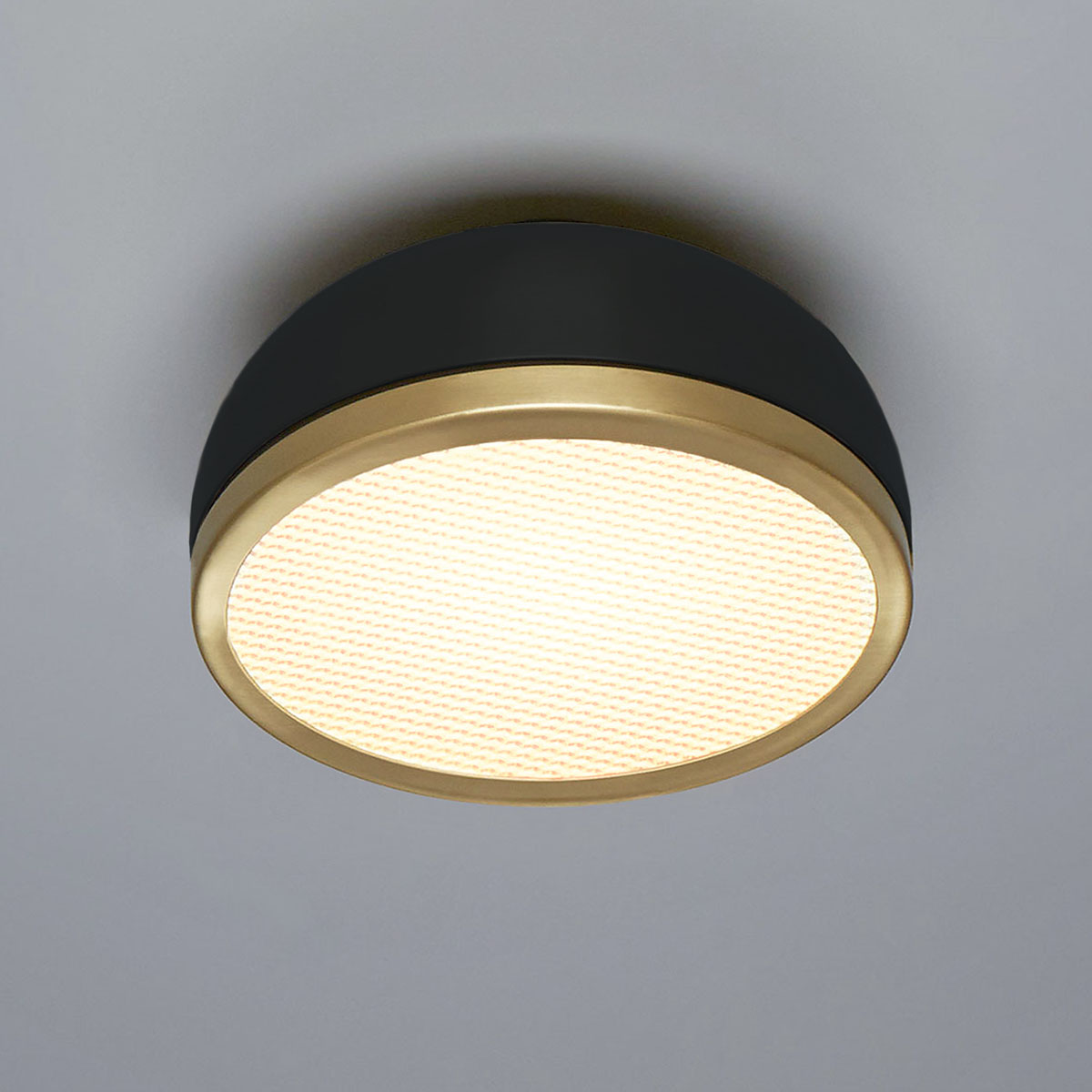 Molly 556.73 Wand - Deckenleuchte Ø: 38 cm, Schwarz, Messing