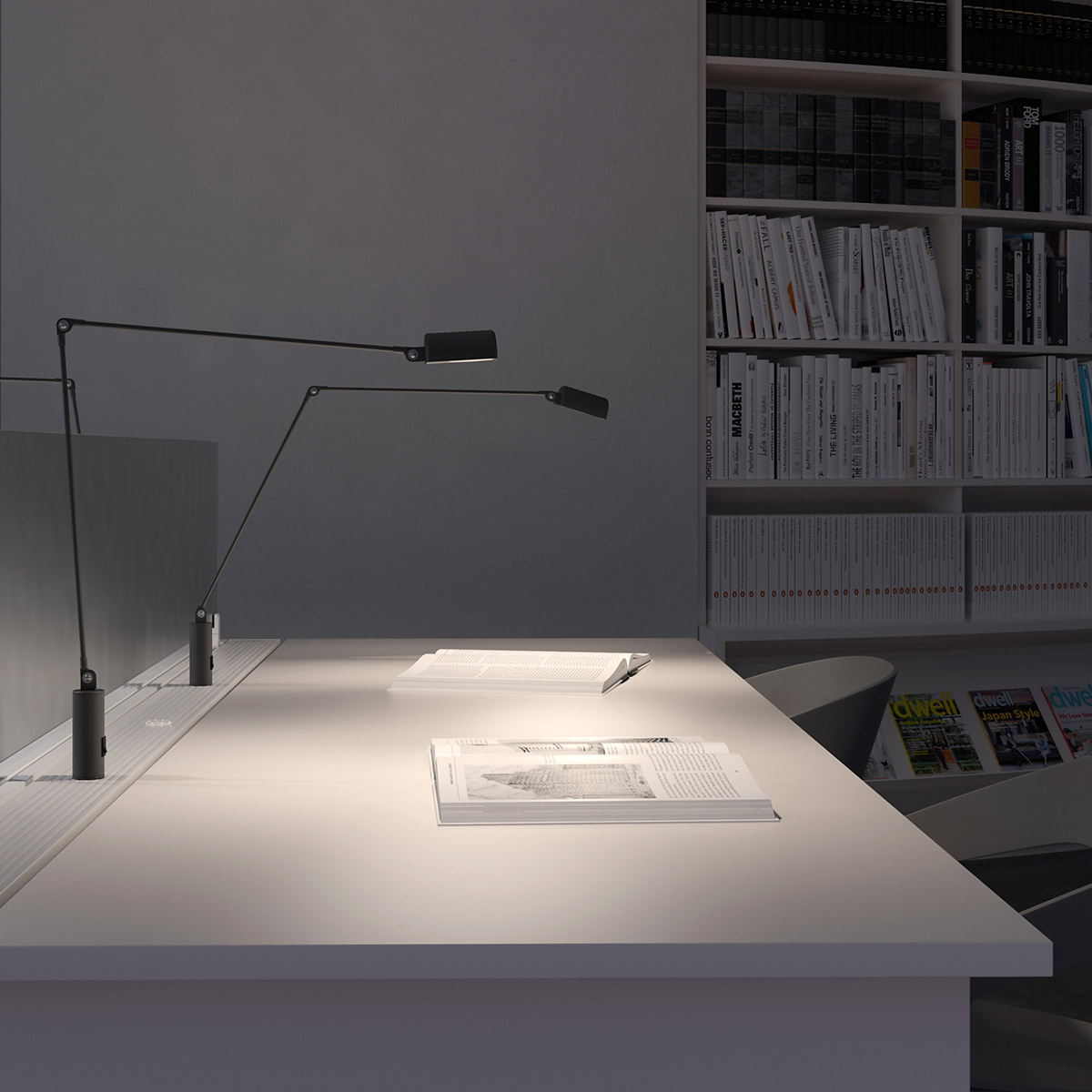 Daphine Cilindro LED Tischleuchte, H: 49 cm, Schwarz soft, Warmweiß 3000K Daphine Cilindro LED Tischleuchte, H: 49 cm, Nickel gebürstet, Extra-Warmweiß 2700K