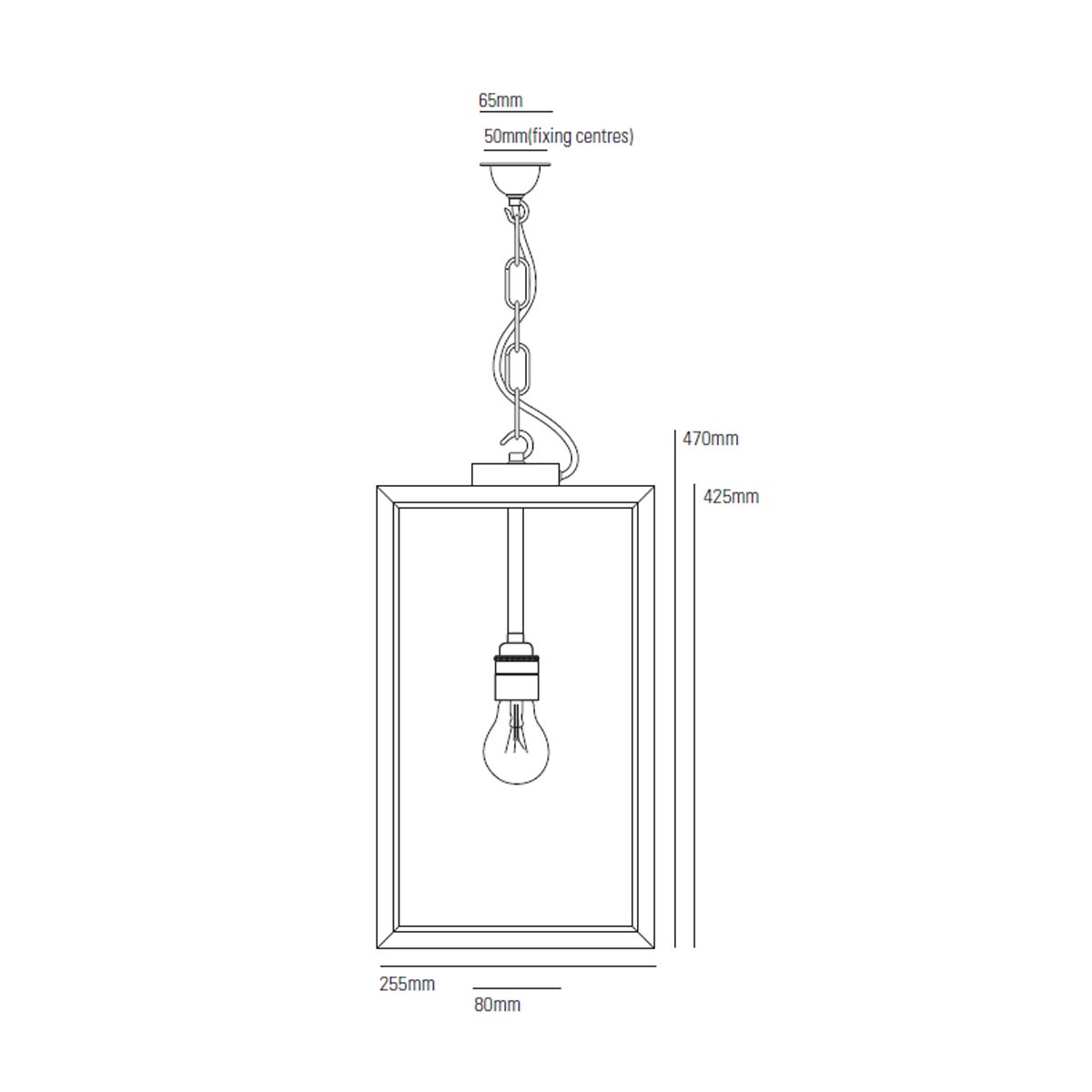 Original BTC Square Pendelleuchte, Geschlossen, Patiniertes Messing, H: 47 cm Original BTC Square Pendelleuchte, Geschlossen, Patiniertes Messing, H: 47 cm