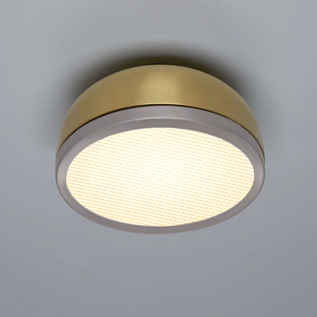 Molly 556.73 Wand - Deckenleuchte Ø: 38 cm, Messing, Sandgrau