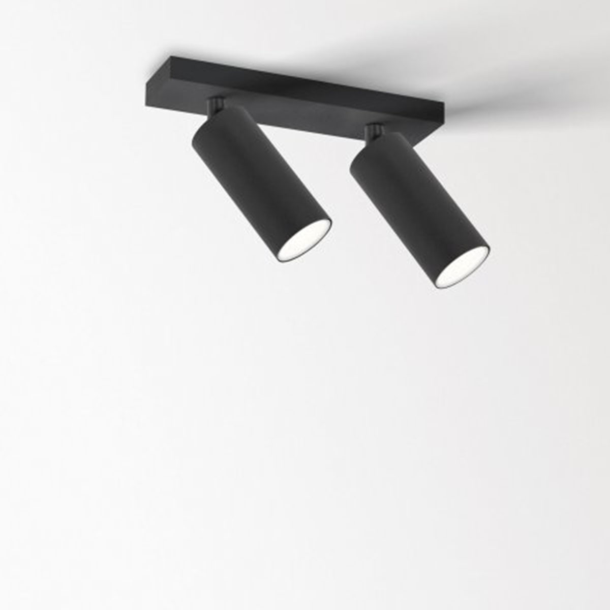 DeltaLight SPY 52 ON 2 93045 DIM8 Aufbaustrahler, Ø: 5,2 cm, L: 12 cm Schwarz, Warmweiß 3000K, 45° Schwarz Weiß Modern & neutral – hochwertige für Flur schwenkbar & drehbar