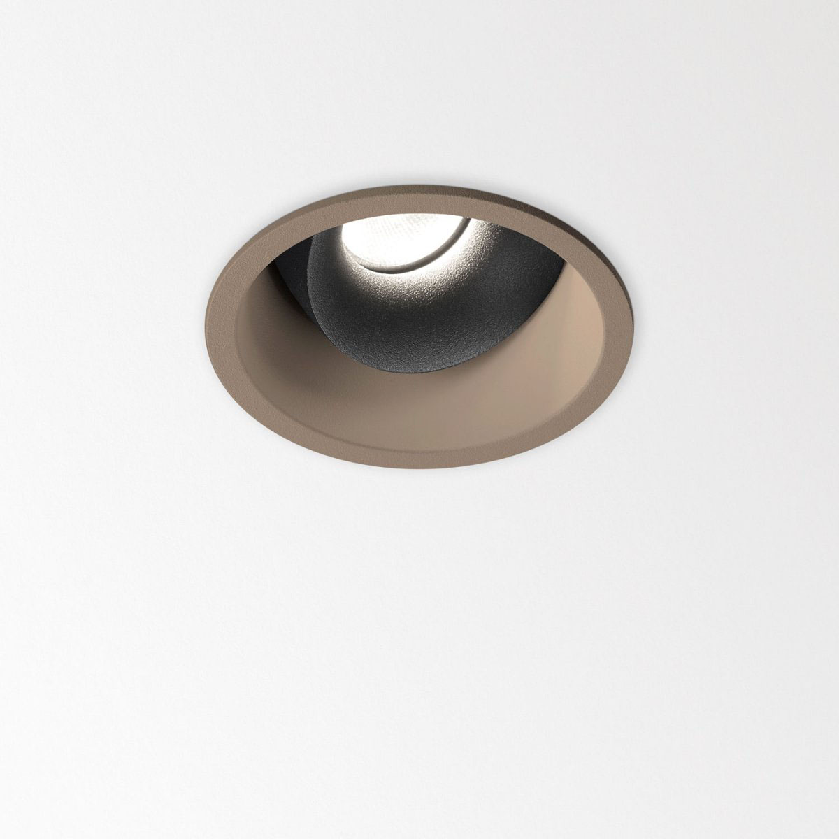 MINI DEEP RINGO II OK 92725 Einbaustrahler, Ø: 7,7 cm, Bronze, Extra-Warmweiß 2700K, 25°