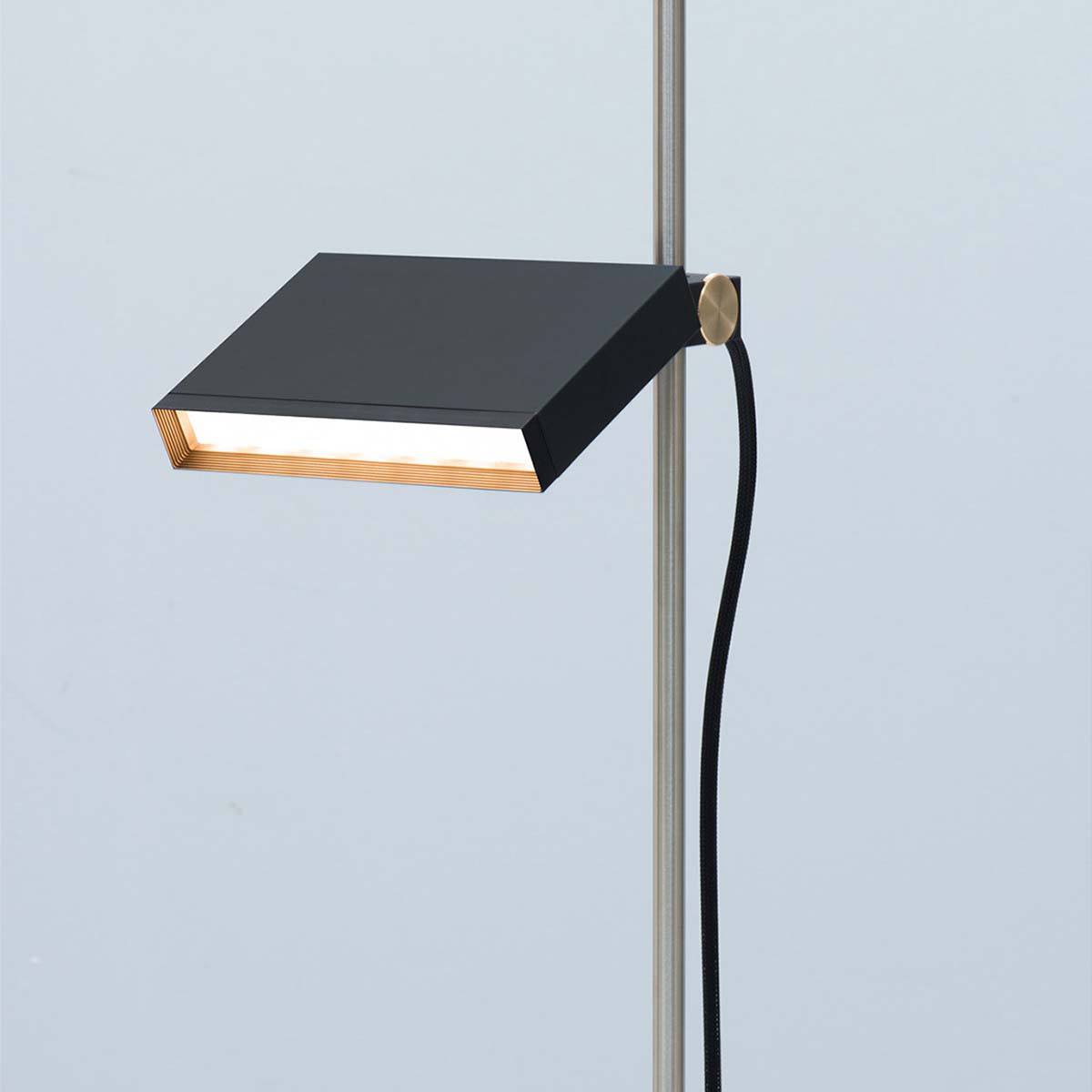 Flat-Box-LED Stehleuchte, H: 152 cm, Schwarz matt Flat-Box-LED Stehleuchte, H: 152 cm, Schwarz matt